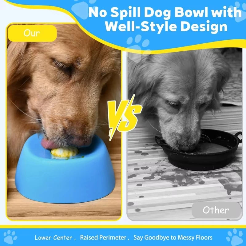Liquid Slow Dog Bowls  Anti-slip Ball-shaped Bone Soup Dog Licking Bowl Licking Bowl for Healthy Eating Non-Slip and Anti-Chokin