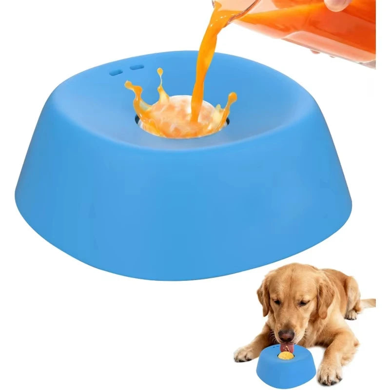 Liquid Slow Dog Bowls  Anti-slip Ball-shaped Bone Soup Dog Licking Bowl Licking Bowl for Healthy Eating Non-Slip and Anti-Chokin
