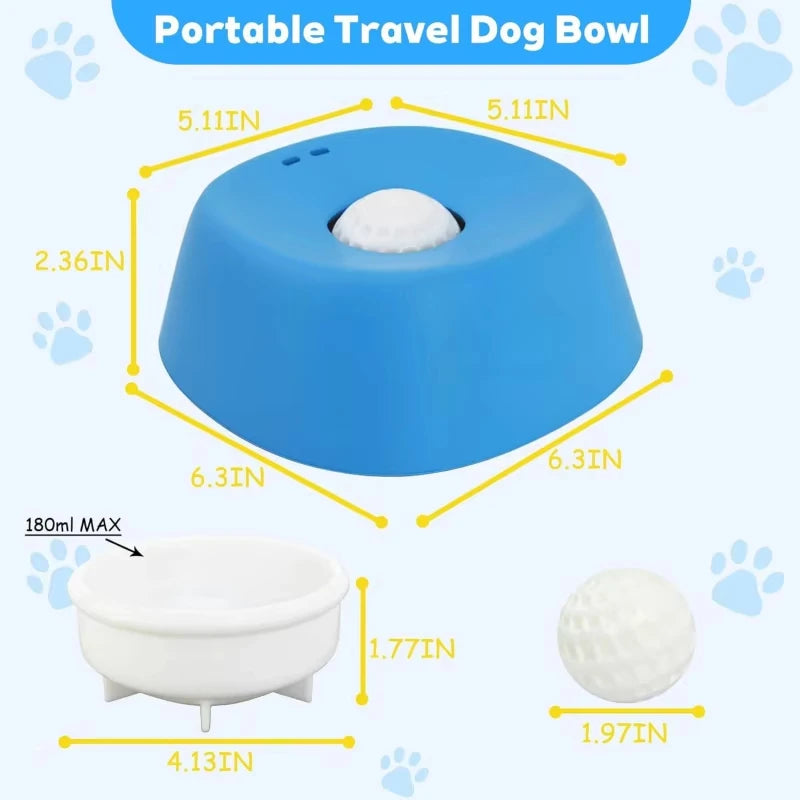 Liquid Slow Dog Bowls  Anti-slip Ball-shaped Bone Soup Dog Licking Bowl Licking Bowl for Healthy Eating Non-Slip and Anti-Chokin