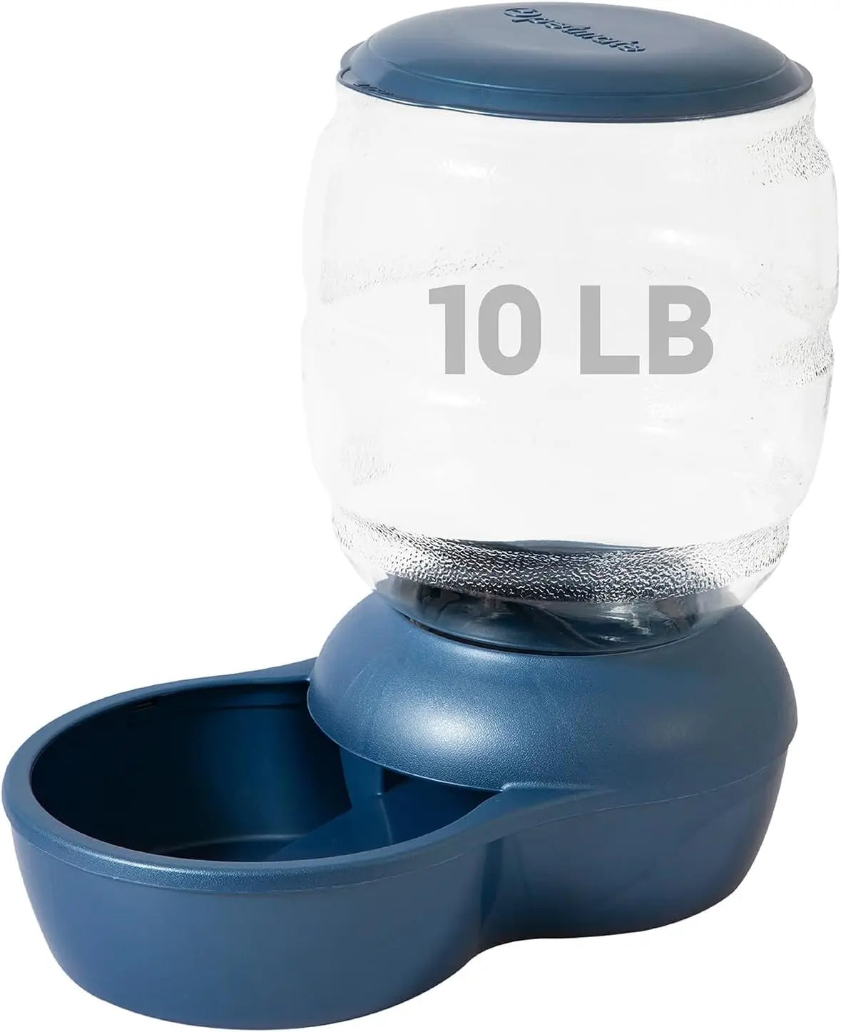 Automatic Pet Feeder for Cats and Dogs, 10 LB Capacity, Gravity Dispenser, Pearl Blue